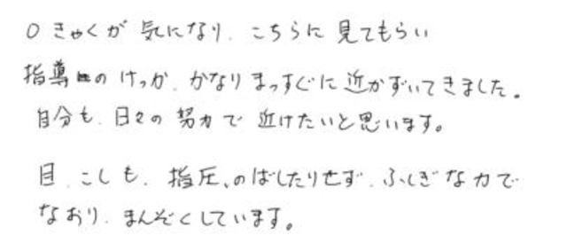 22 男性 40代 O脚 目の疲れ 腰痛