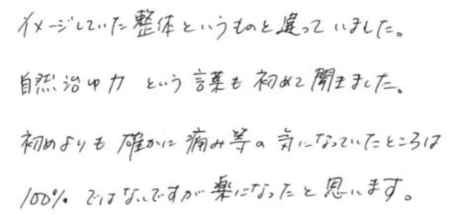 302 男性 50代 薬剤師 身体の痛み