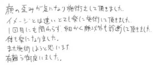 388 男性 30代 顔の歪み