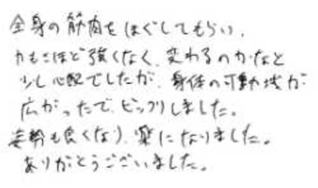 540 男性 30代 疲労、猫背