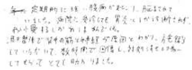 591 男性 30代 原因不明の腰の痛み
